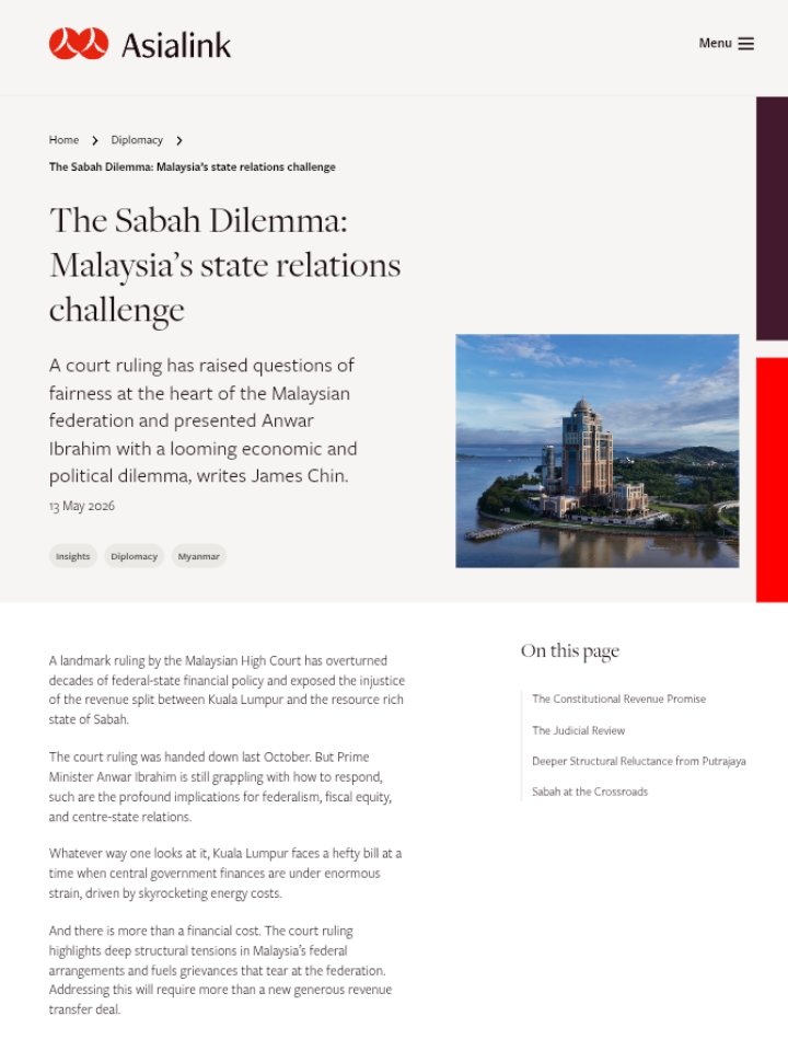 thelast_demigod's tweet photo. Sabah at the Crossroads

#MA63 #Federalism #StateAutonomy
#FederalStateRelations https://t.co/lIIIvGmWAc