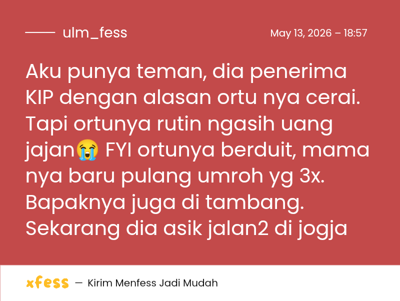ULM menfess tweet media