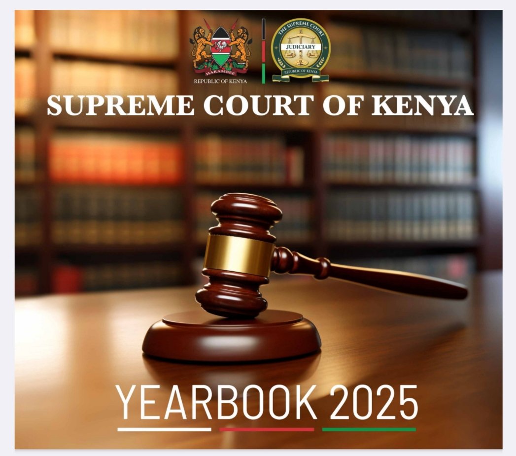 ChebetFlora's tweet photo. Read the Yearbook 2025 to stay updated on Landmark and Notable Decisions from the Supreme Court of Kenya. https://t.co/pkrVGNba02