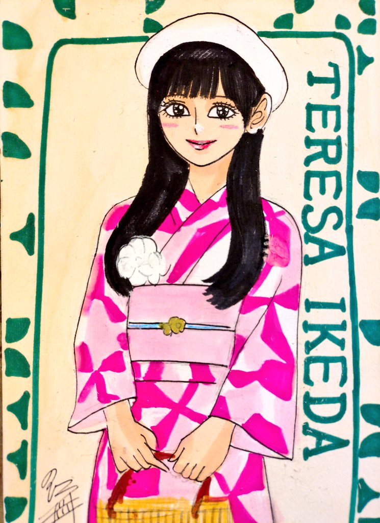 はちゃん似顔絵 ドン！ 今日描いた乃木坂ちゃんで〜す(*^^*) 💚てれぱん🤍 #似顔絵