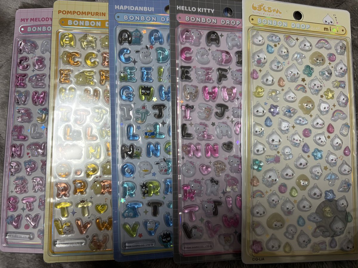 spxqeb's tweet photo. ボンボンドロップシール　ボンドロ　うるちゅるシール　シール　交換

譲　写真のボンドロmoji、うるちゅる

求　ボンドロシナモン>その他シナモン

大阪天王寺手渡し>郵送

検索からもお気軽にリプライ下さい

#サンリオ交換 #シール交換 #ボンドロ　エンジェルブルー　ナカムラくん　しずくちゃん https://t.co/hhCHkfaY86