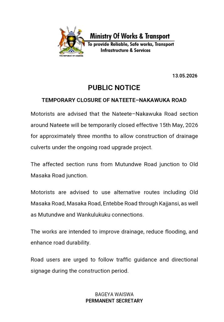 Wodngoo1's tweet photo. @MoWT_Uganda @hagumaAntivirus Thank you @MoWT_Uganda 

All to take note 👇 https://t.co/EKIWhlNagU