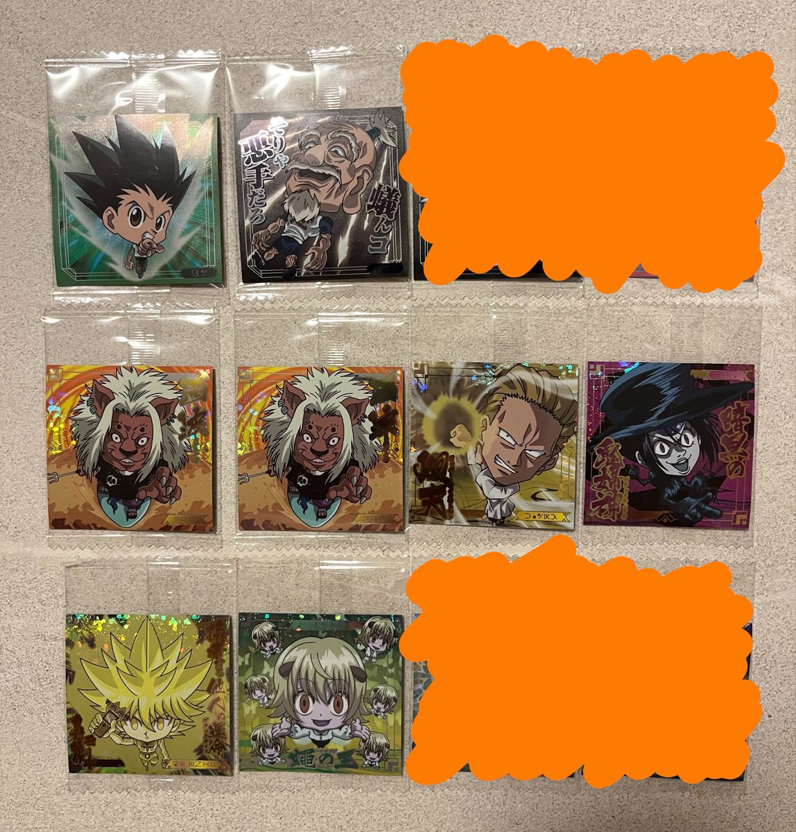 Coin__laundry_'s tweet photo. 【交換】HUNTER × HUNTER ハンターハンター H×H にふぉるめーしょん ウエハース vol.9

【譲】画像①②③

【求】画像④

レアリティ考慮します。
比率違い可。
複数枚交換大歓迎です。

郵送希望です。
よろしくお願いいたします。 https://t.co/27GUhmPXki