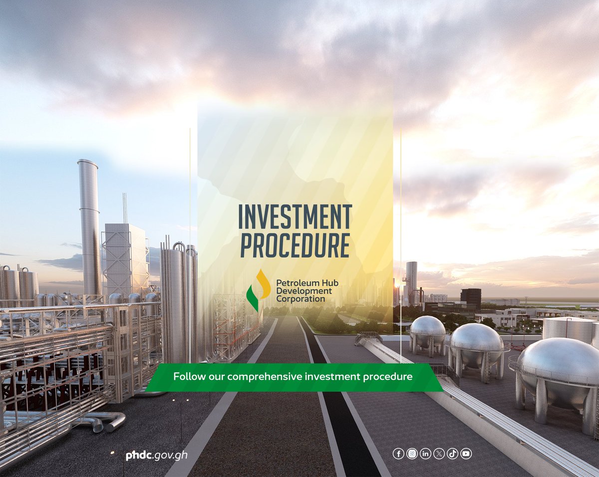 petroleumhubgh's tweet photo. A common misconception is that investing in or participating in the Petroleum Hub project is a tedious and time-consuming process.
1/3 https://t.co/DvIfYUEB4b