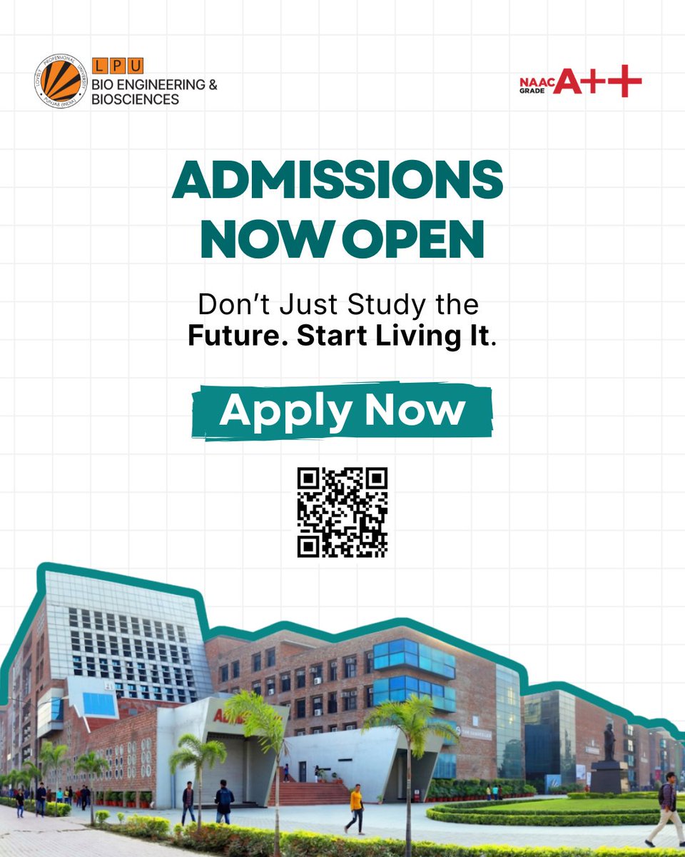 LPU School of Bio Engineering and Biosciences tweet media