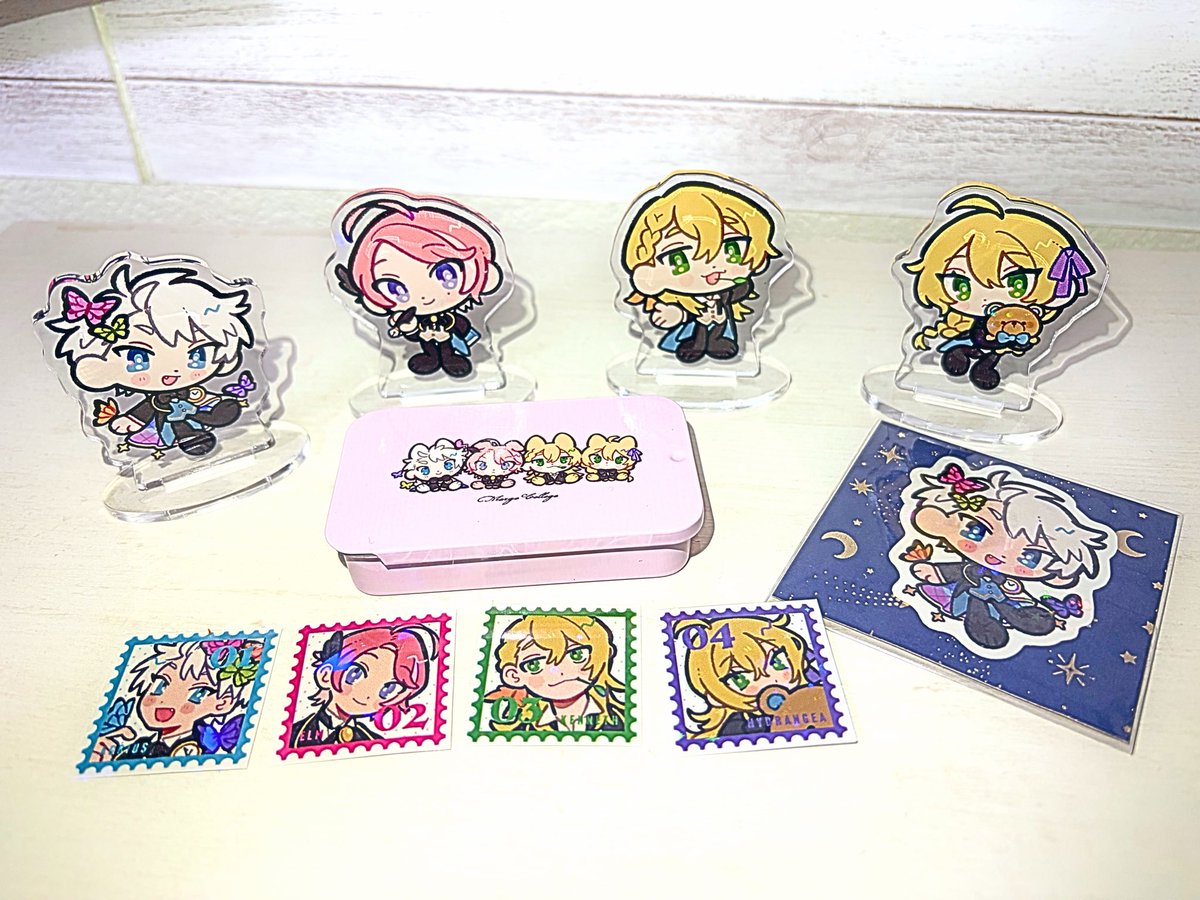 Tako_ya2's tweet photo. メルカレ自陣でグッズ交換会しました❣️
私はミニアクリル・ポスカ・マステなどを贈りました🎁みんなのグッズ可愛すぎる…！ありがとう🫂✨️ https://t.co/SRtUBAfe3r