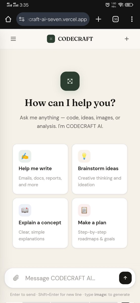 iftia5061's tweet photo. Excited to announce the launch of my latest project: CODECRAFT AI! 🚀
As a Full-stack Web Developer,&amp; App developer !

#AI #WebDevelopment #FullStack #ArtificialIntelligence #CodeCraftAI #Innovation #SoftwareEngineering #CustomAI #TechSolutions https://t.co/v3aAYzdLu2