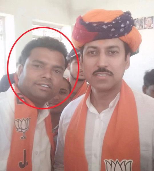 A BJP leader, Dinesh Binwal, who can be seen with many BJP leaders, has  been arrested in the NEET paper leak case. He allegedly bought the paper  for ₹30 lakh and then