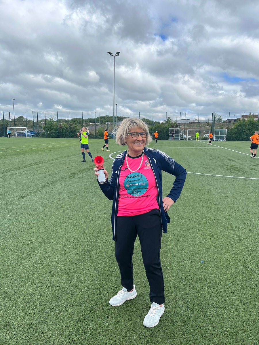AyrshireColl's tweet photo. ⚽ The Rose Reilly #BeAwesome Cup kicked off this morning with a brilliant turnout!

Our 7-a-side girls tournament celebrates women and girls in football while promoting positive mental health through sport.

Inspired by Scottish sporting pioneer Rose Reilly. 🌟 https://t.co/ZR9hOYnkOX
