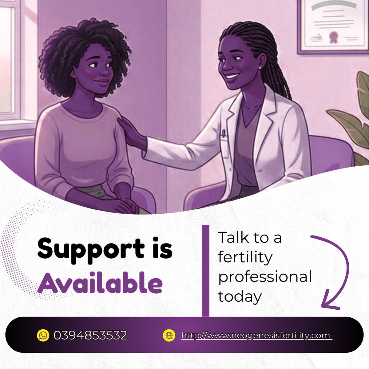 neogenfertility's tweet photo. Stress is not just emotional,  it can affect fertility too.

High cortisol levels may disrupt ovulation, sperm production, libido, and overall reproductive health.

You are not alone. Psychological support is part of #fertilitycare. 💙
📞 0394 853 532
#MentalHealthAwareness https://t.co/UEL3peB3E1