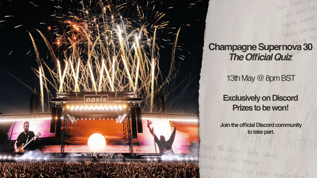 Oasis tweet media