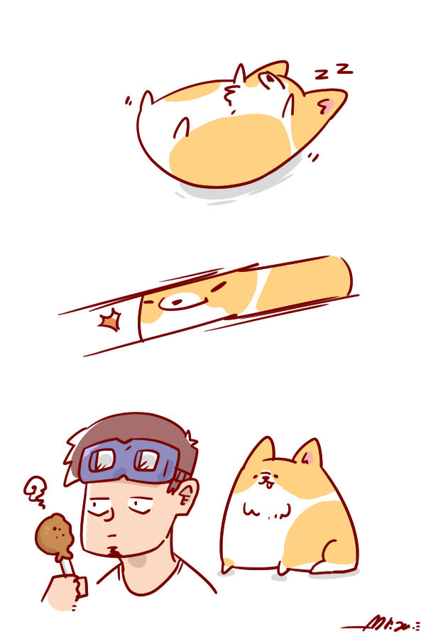 blueheart0101's tweet photo. 食物感應力~小豬篇
#drawing #corgi https://t.co/NrBU6Eg4Dh
