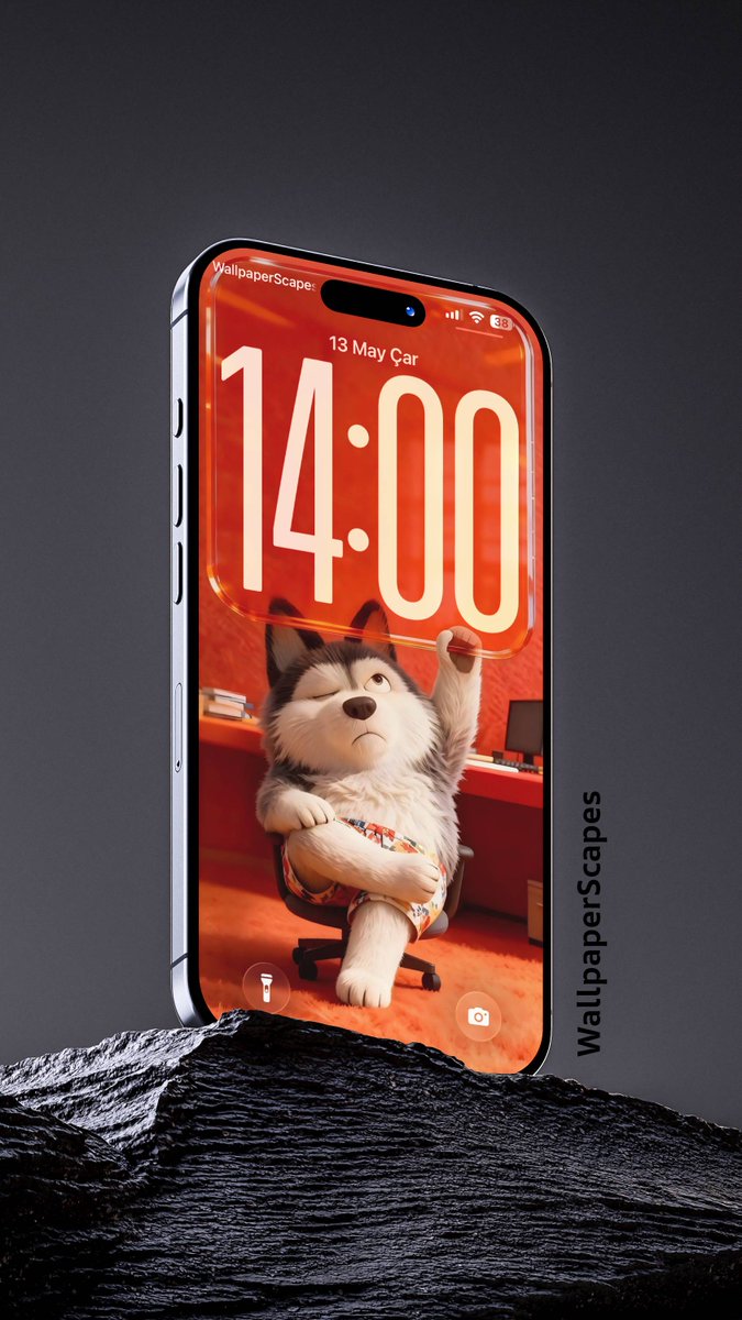 wallpaperscapes's tweet photo. Cool Husky Character in an Office Chair Holding a Glowing Translucent Orange Screen Wallpaper 4K
#Wallpaper #art #iOS26Wallpaper #iPhoneWallpaper #funny #cartoon #screenlock https://t.co/li4fs88ehi