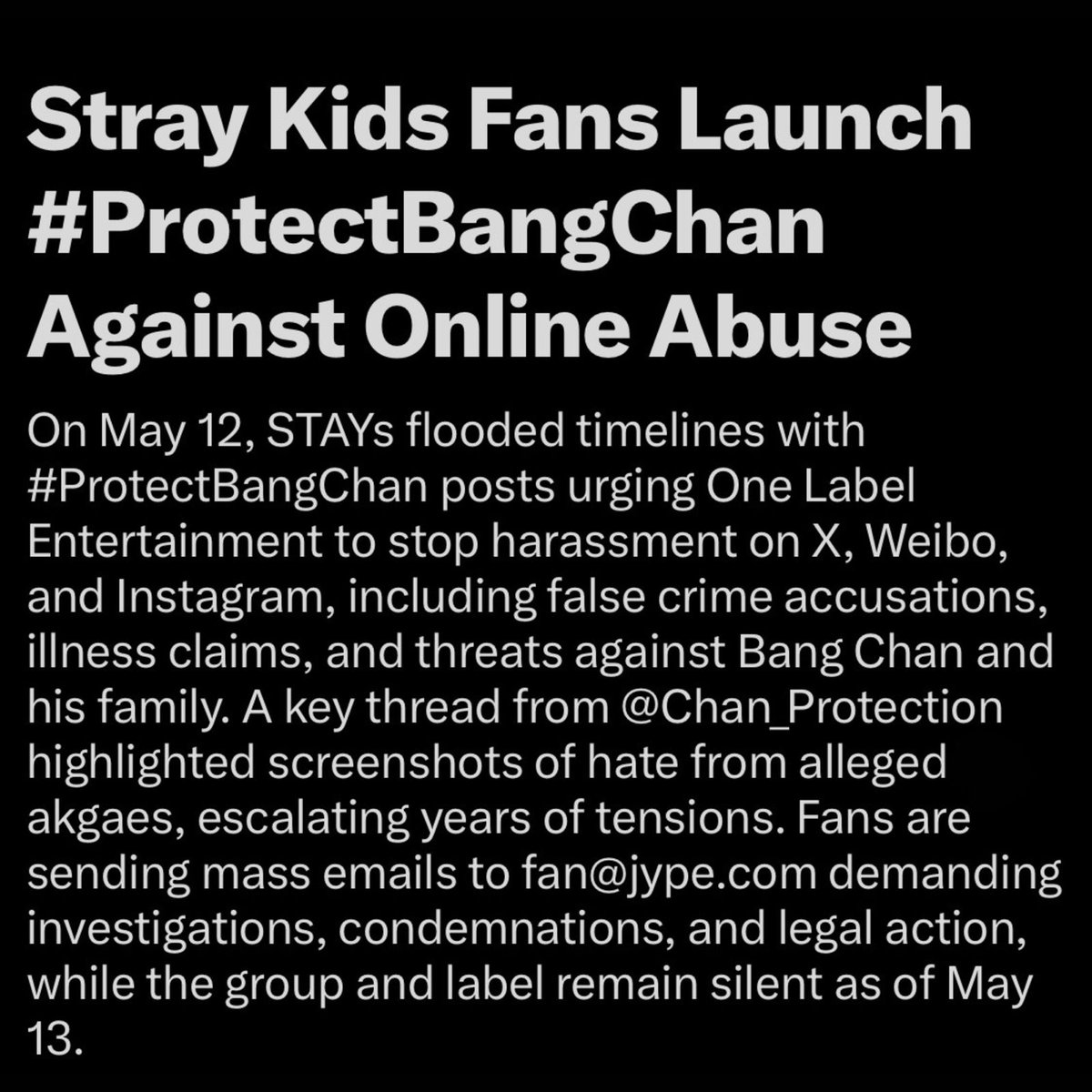 Bang Chan Protection tweet media