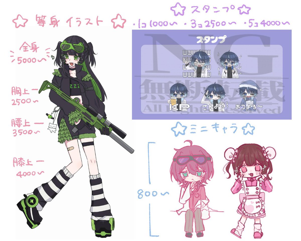 mi_san_iii's tweet photo. 🍥100人記念企画🍥

🤍私に依頼歴がある方
🤍感想等口コミを投稿してくれる方

は100円引,無料ちみきゃら付でご依頼受け付けます！

期限：5/31
値上げ予定の物も！

いいねでDM伺いますので有償依頼が初めてで不安な方もこの機会にお見積もりだけでもしてみてください🎶

 #イラスト依頼  #有償依頼 https://t.co/70Bzcl7ldG