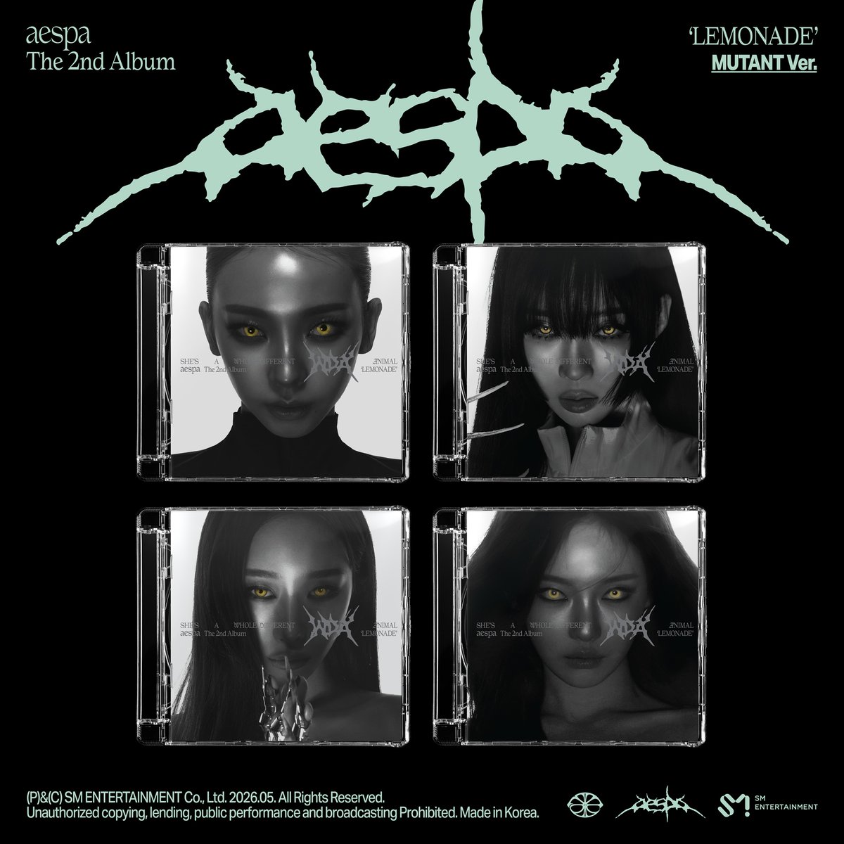 aespa The 2nd Album『#LEMONADE』 📢好評につき売切となっておりまし