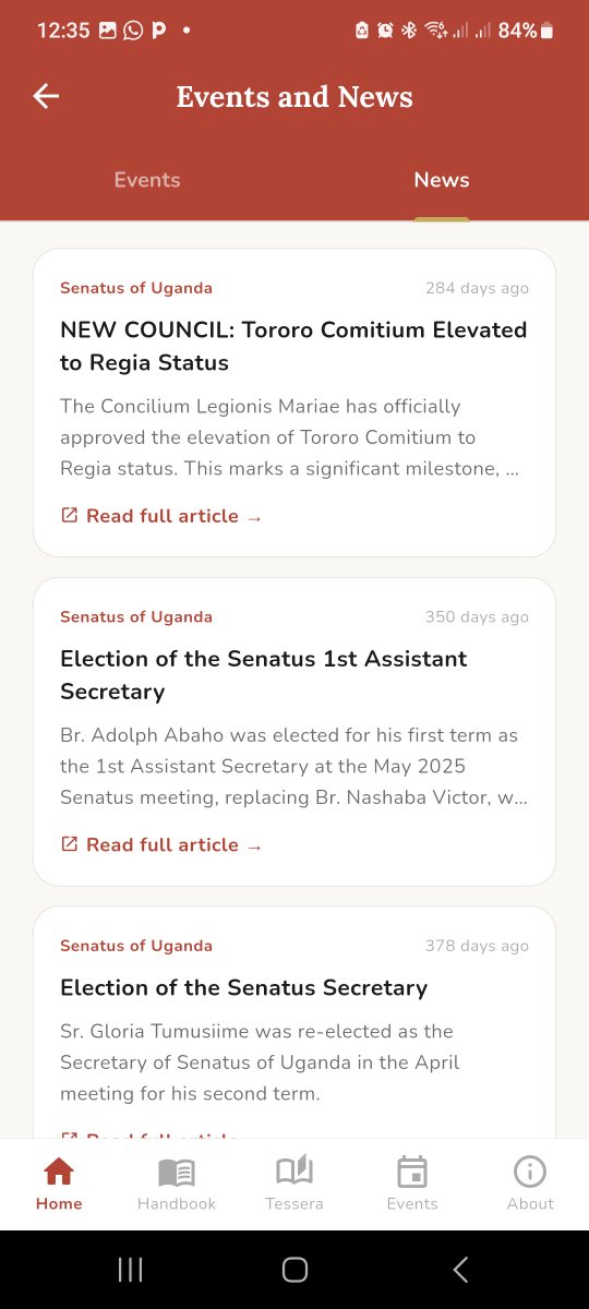 LegionHubApp's tweet photo. An event or any news from Senatus, LegionHub keeps you informed and never out of the loop. #LegionHub https://t.co/6wK773aEIp