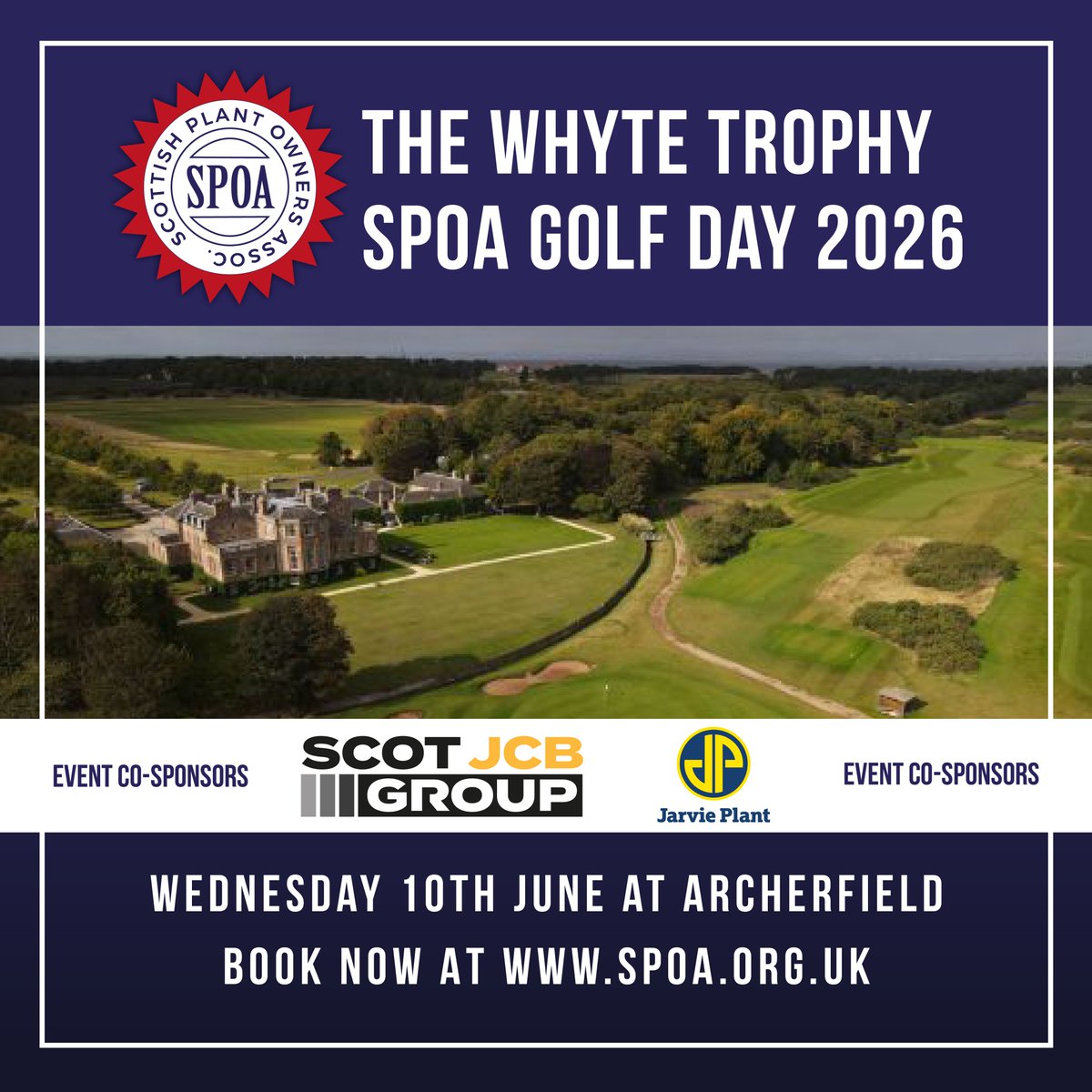 SpoaPlant's tweet photo. ⛳️ This event is now sold out! ⛳️

Our biggest golf event in four years with 40 golfers signed up to play for the Whyte Trophy.🏆

We can't wait to see you there!

Thank you to our sponsors @Jarvieplantltd and @ScotJCB. https://t.co/Mh1Ro2dCyw