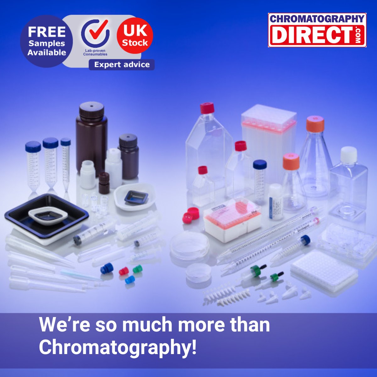 ChromDirect's tweet photo. Not just for Chromatography. We stock more than vials, caps and columns: pipette tips, sample storage and PCR consumables to support your full workflow.  

Explore: https://t.co/RSTugf3K8f

#LifeScience #LabSupplies #Bioscience #Laboratory https://t.co/w82wuxqBVA
