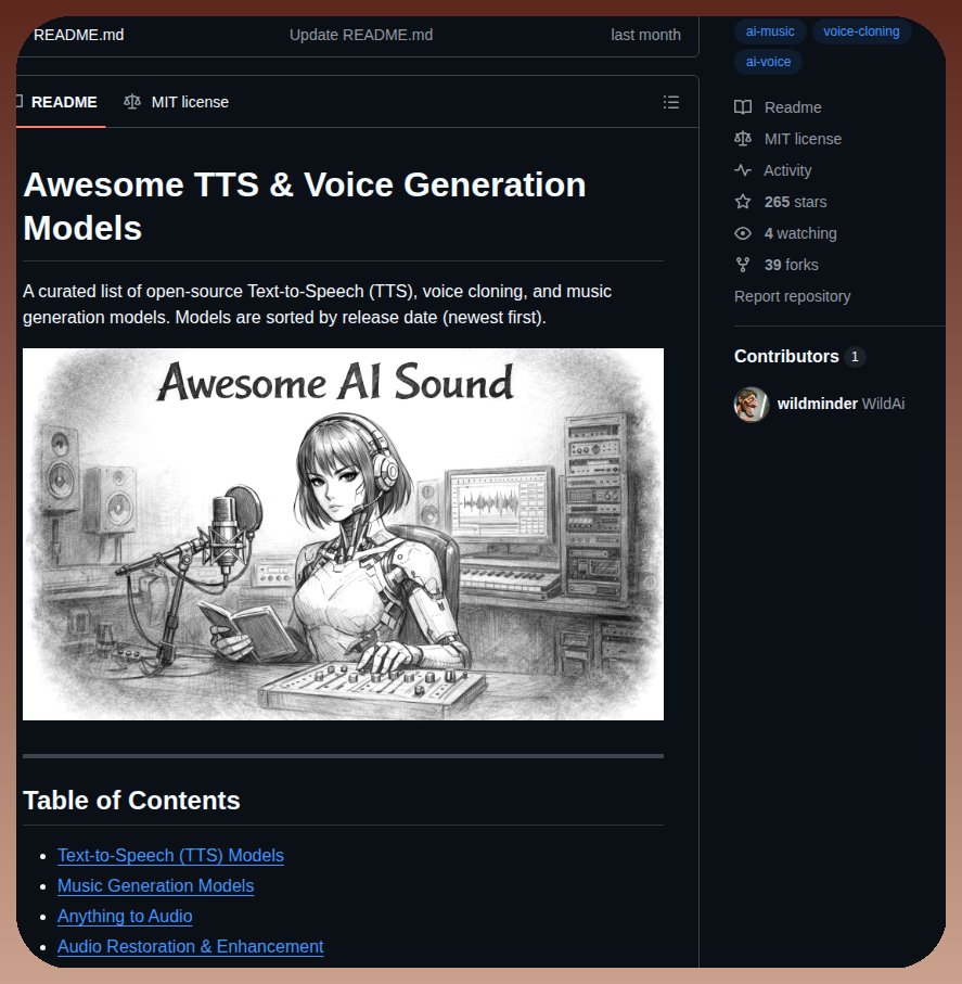 Curated list of open-source TTS and voice cloning models https://t.co ...