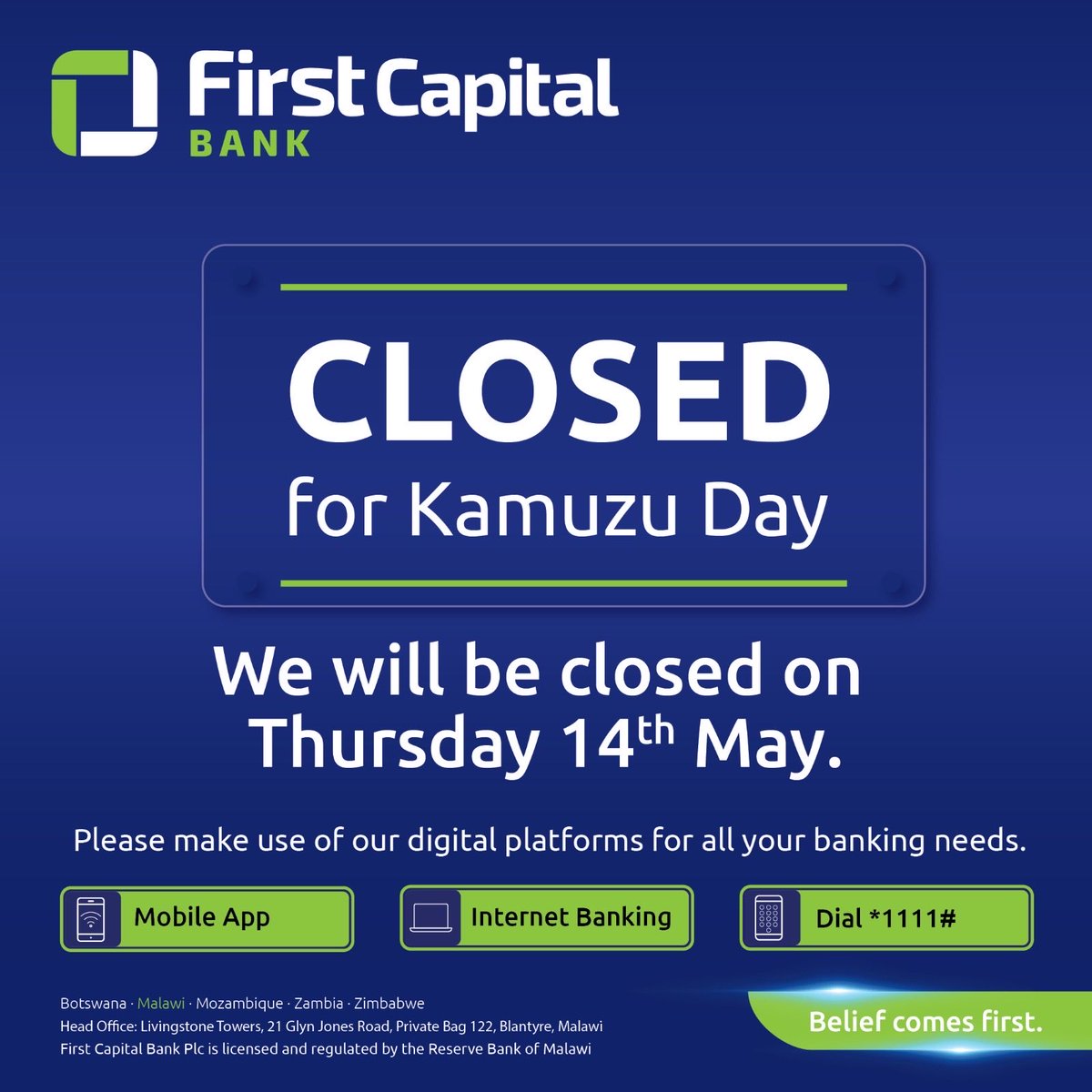 First Capital Bank Malawi tweet media