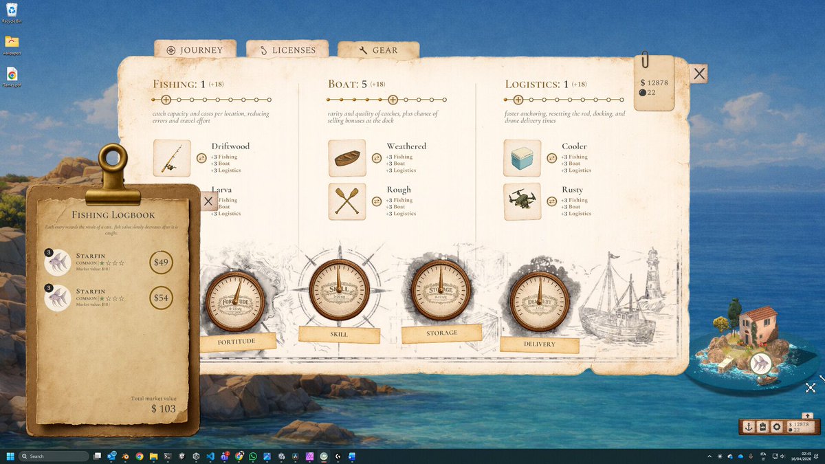 gamewith_review's tweet photo. 『Kernelbay』が配信開始!デスクトップ上で自動進行する放置型釣りゲーム!
#Kernelbay
詳細はこちら
https://t.co/NfDPkbostb https://t.co/L2vlzes6VG
