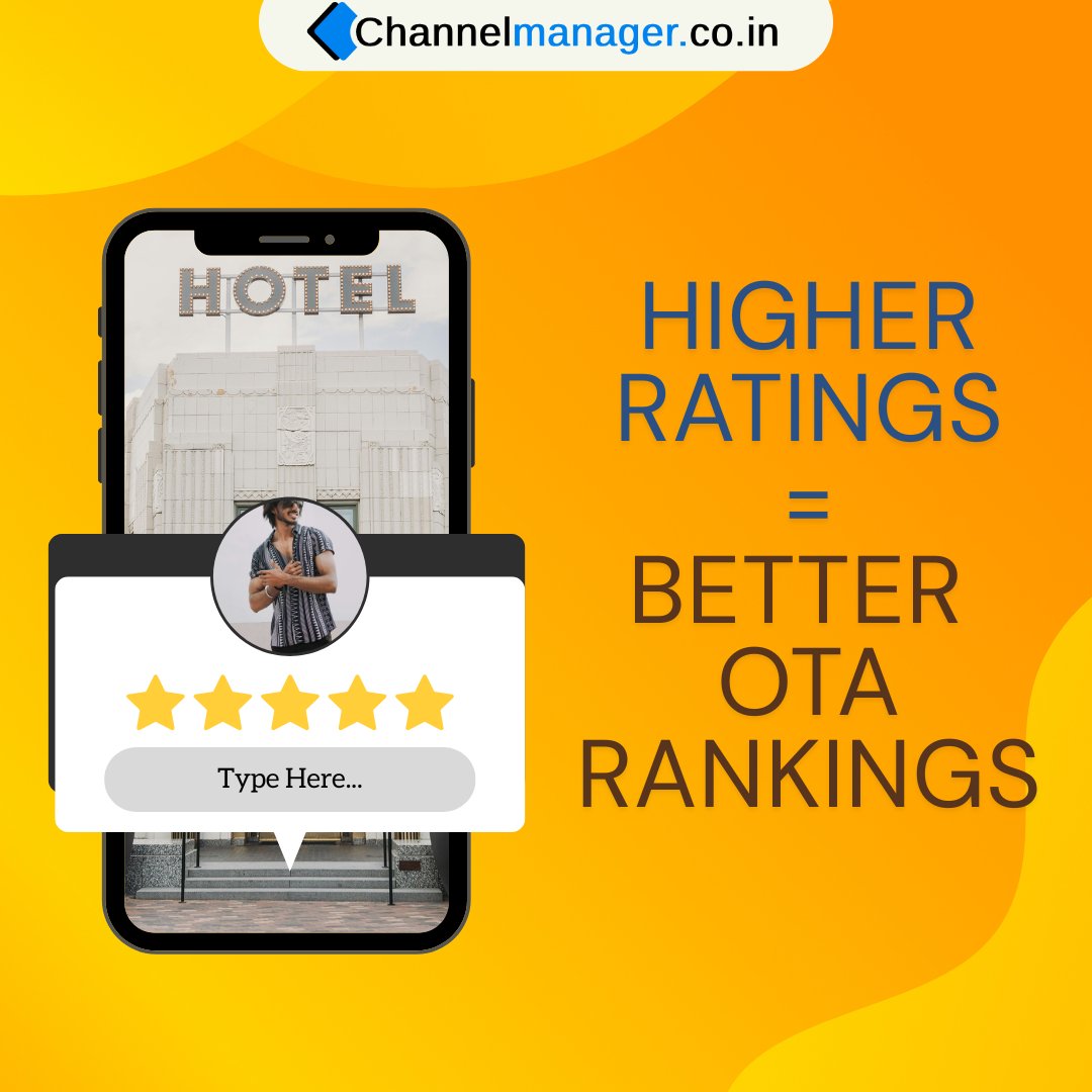 ChannelMgrIndia's tweet photo. Higher ratings = better OTA ranking 
Great guest experiences lead to positive reviews, better visibility, and more bookings. Encourage guests to leave reviews and build trust online. Strong ratings help your property stand out from the competition

👉 https://t.co/O0GVniZBkl https://t.co/QDfj3KJ7Sd