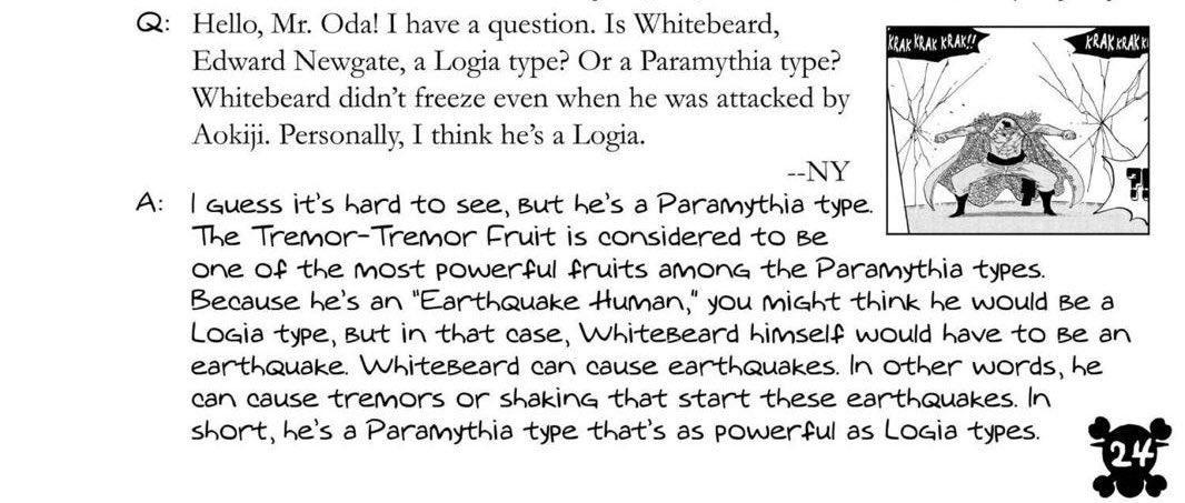 wailfako's tweet photo. typical logia hater 
-use temu translation( the dragon fruit is one of the strongest fruits not the class as whole)
-fake statement even oda say the opposite in sbs (the strongest paramecia is on logia level) https://t.co/YfJgeoCrlT