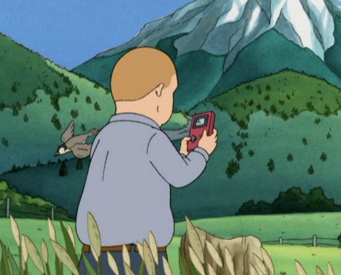 VideoGamesPix's tweet photo. Bobby Hill ♥️ Nintendo Game Boy #retrogaming https://t.co/rVDXFdr4Jm