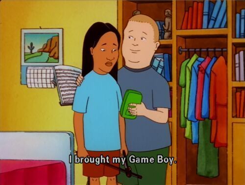 VideoGamesPix's tweet photo. Bobby Hill ♥️ Nintendo Game Boy #retrogaming https://t.co/rVDXFdr4Jm