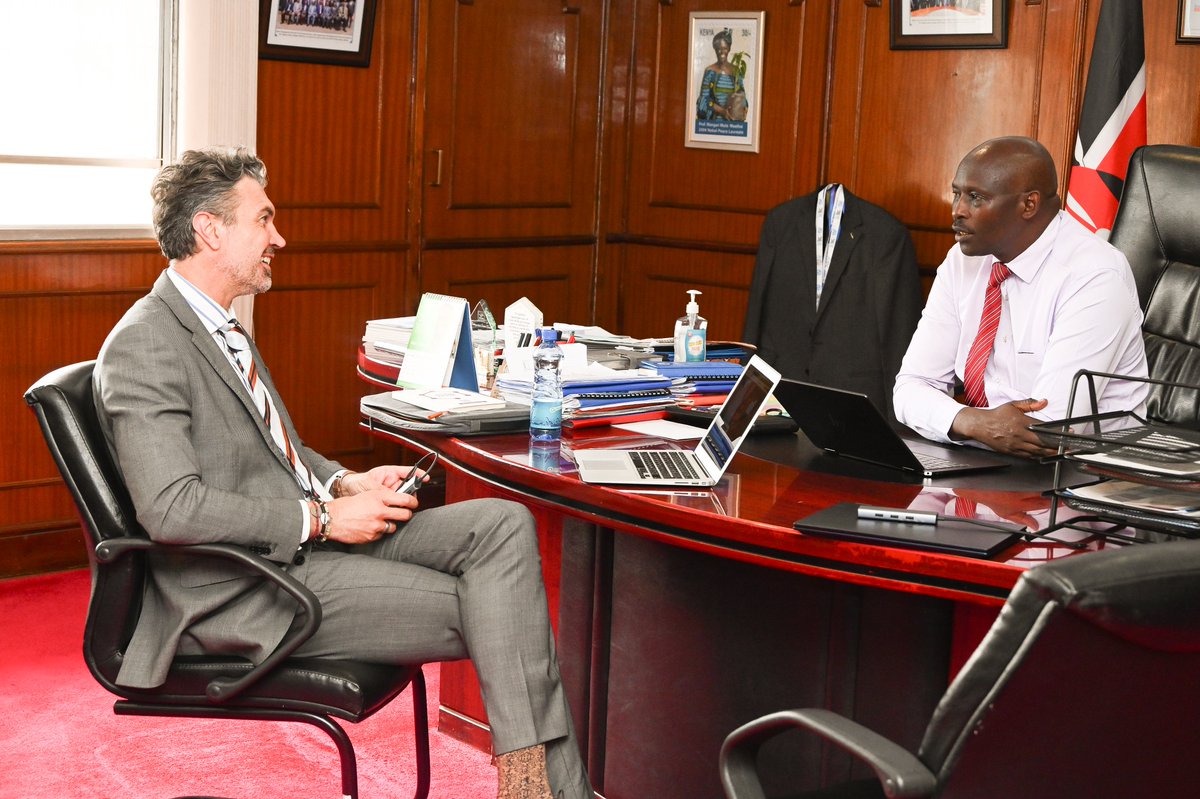 KenyaPmg's tweet photo. Had a productive engagement with the CEO of Systhen International, a French company supported by Business France and mandated to collaborate with key public stakeholders in Kenya on opportunities aligned with the digital transformation agenda.

As one of the key public institutions, Posta Kenya explored potential areas of collaboration aimed at harnessing digital innovation to transform the postal sector into a modern, efficient and ready ecosystem.

#Takingshape#Digitaltransformation