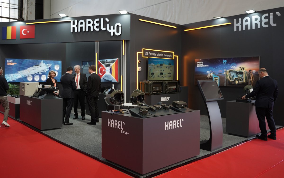 KarelComTr's tweet photo. Karel olarak, Romanya’da düzenlenen BSDA (Black Sea Defense, Aerospace &amp; Security) 2026 Fuarı’ndaki yerimizi aldık. 

Stant: A801

#Karel #BSDA2026 #SavunmaTeknolojileri #Teknoloji https://t.co/OPr4nJfFcF