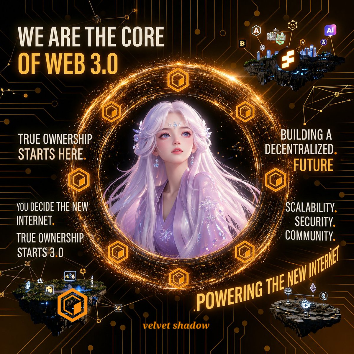Velvet0shadow's tweet photo. The future of Web3 isn’t just being imagined  it’s being built.

 Digital  identity to true asset ownership, the next generation internet puts power back into the hands of the people.

🔸 Powering the new internet.
🔸 Building beyond limits.
🔸Creating the core of Web3.0

#core https://t.co/03RPQWSTVC