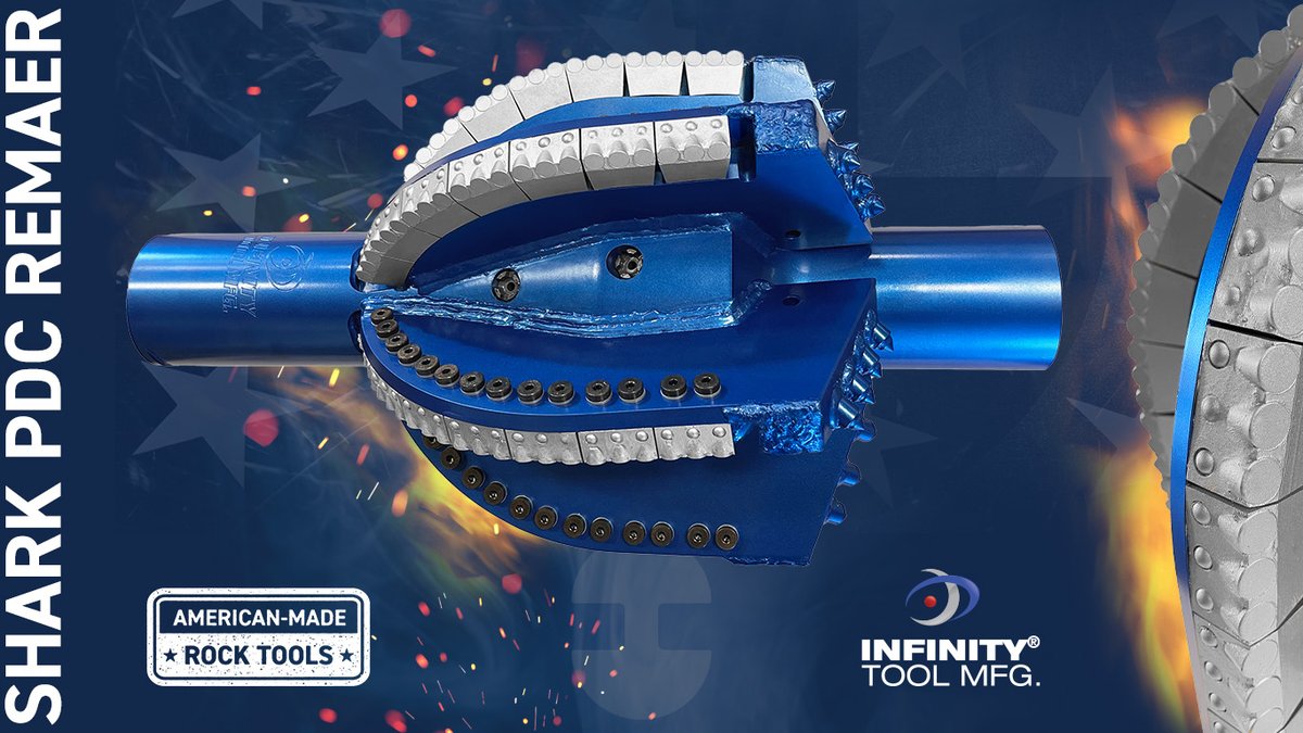 InfinityToolMfg's tweet photo. Tired of sending reamers in for repair? Our unique design enables a rapid change of cutters right onsite, drastically minimizing your downtime. You can fit a new segment using standard hand tools and be back up and running in minutes.

#pdcreamer #sharkreamer #infinitytoolmfg https://t.co/IdUneKe3XR