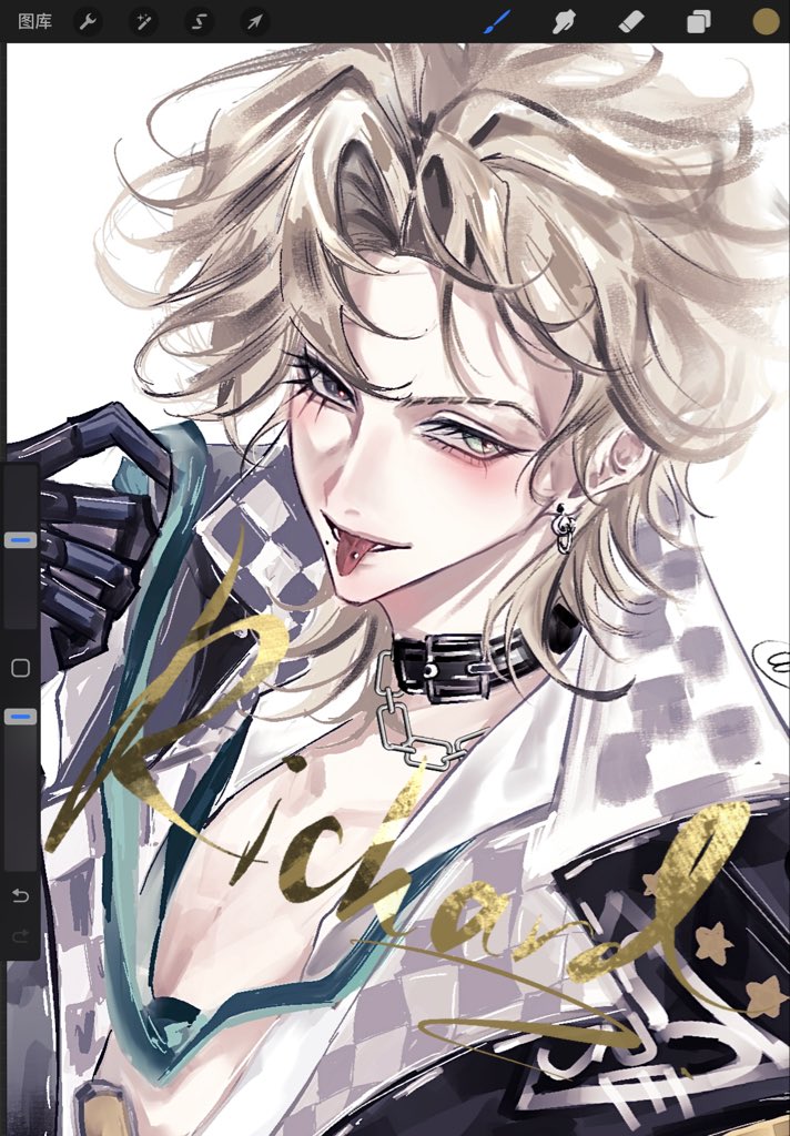 Stargu111's tweet photo. #第五人格 #RichardSterling #hernerich #斗骑 #第五人格电竞皮 tongue piercing https://t.co/arpkLyi3S3