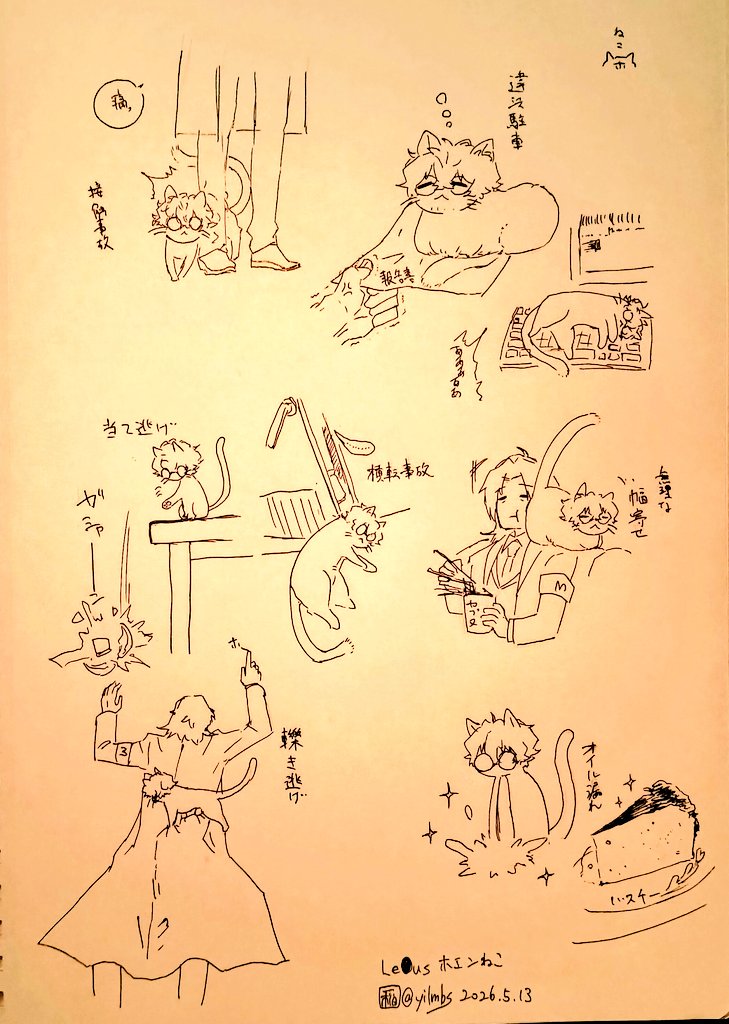 yilmbs's tweet photo. 今日のらくがき
昨日の続き（レ○サスねこホ） https://t.co/XAIqTshpbZ