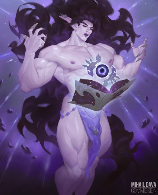I adore big buff fantasy men so much #baraartist #warcraft #muscularcharacter
