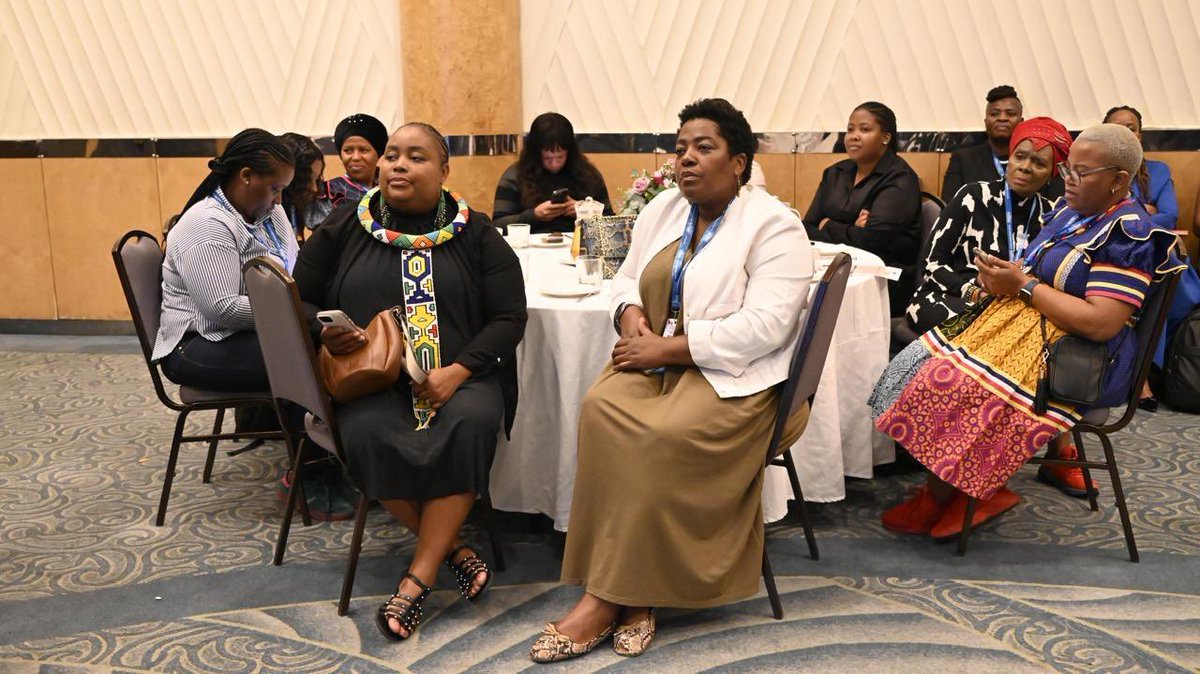 Tourism_gov_za's tweet photo. Chief Director Mr. Sbonelo Nzimande at the Women in Tourism breakfast event held at the Royal Majestic Hotel in Durban, highlighted that the Tourism Transformation Council’s State of Transformation study laid the foundation for Women in Tourism.
#ATI2026 I ​#AfricaTravelIndaba https://t.co/uD1WNwfAFE