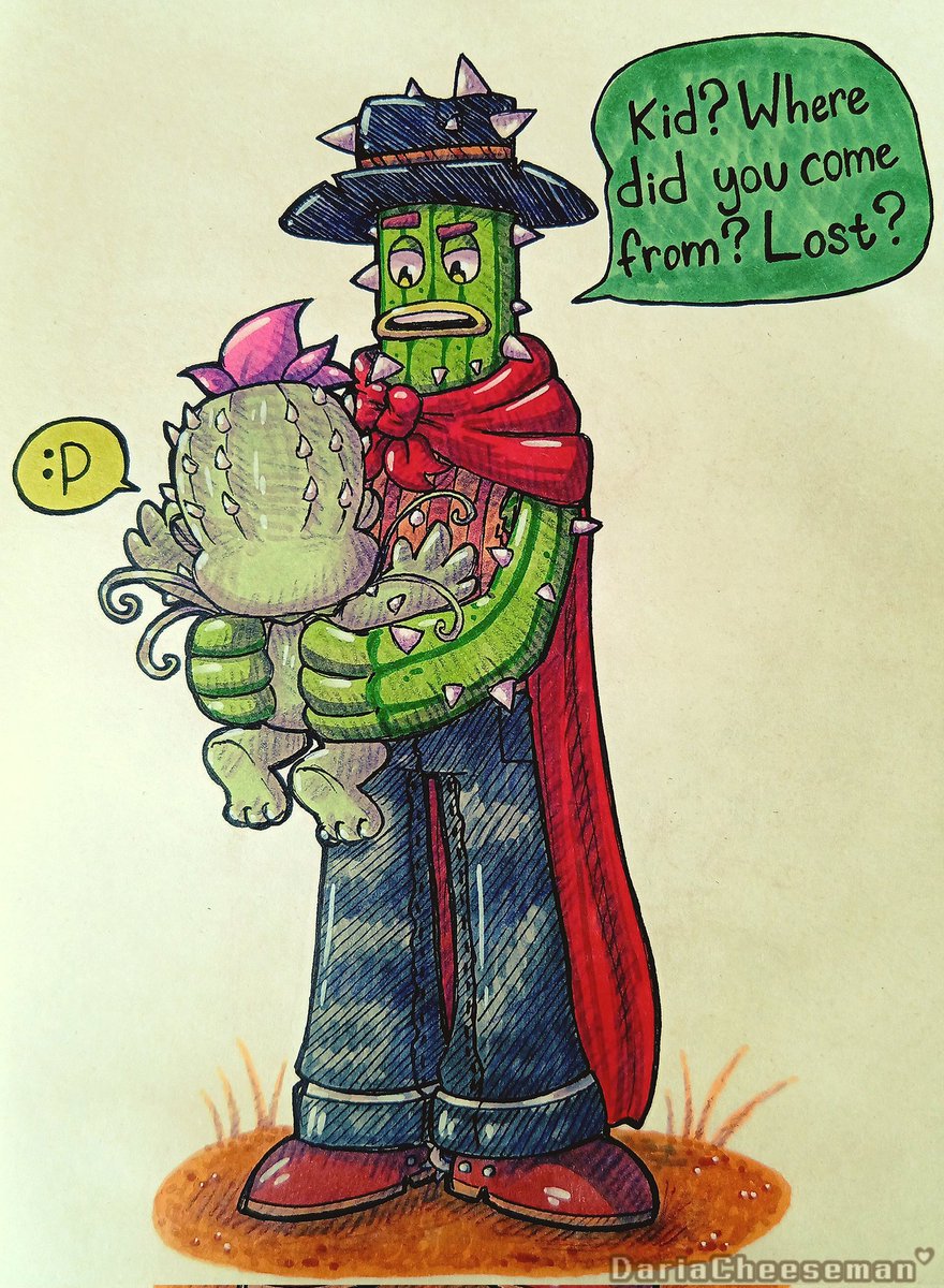 DariaChees39990's tweet photo. Two cacti meet! I actually decided to draw it for fun. Why not? Especially since I rarely draw crossovers. Very rarely
#mysingingmonsters #mysingingmonstersfanart #mysingingmonstersdawnoffire #msm #msmdof #CactusMcCoy #CactusMcCoyfanart #crossover https://t.co/yuWLZRaLib