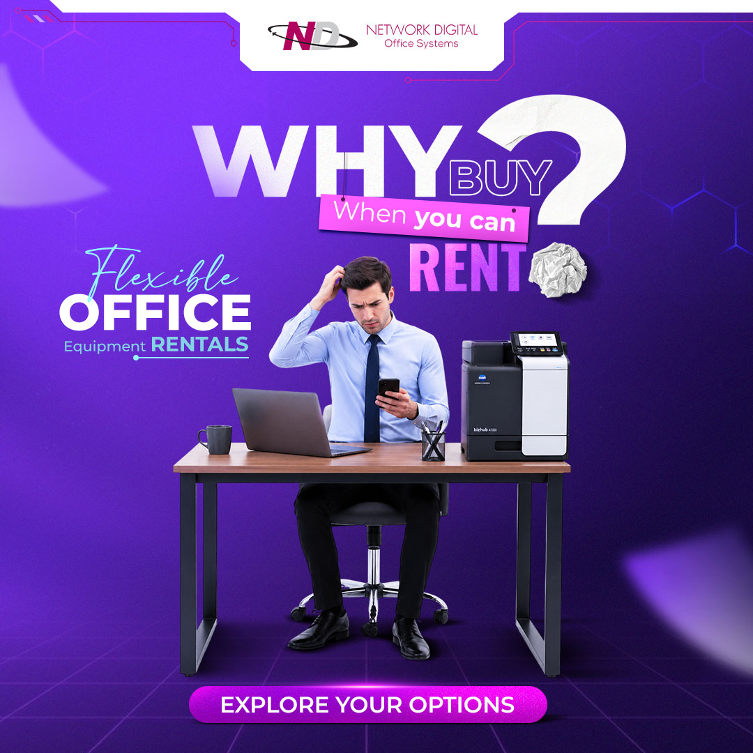 NetworkDig's tweet photo. #NetworkDigital offers flexible office equipment rentals with no upfront cost, helping you scale easily and stay efficient.
Stay agile. Reduce pressure. Grow smarter.
π https://t.co/y2MA4LpW7B |π (973) 882-3000
#OfficeRental #BusinessFlexibility #OfficeSolutions https://t.co/XK74uSbzD2
