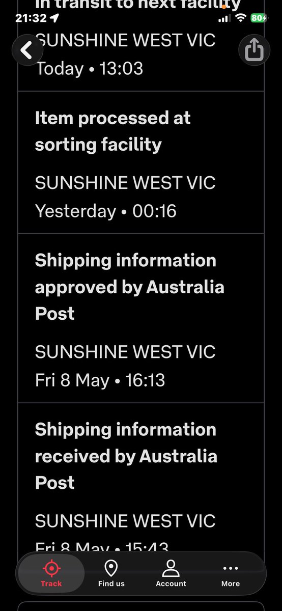 CathCath77's tweet photo. My sparkling white is having a party.. ..every corner of Sunshine West Mail sorting…..hopefully get
It for the weekend…#AustPost https://t.co/4bfz6Rzo8F