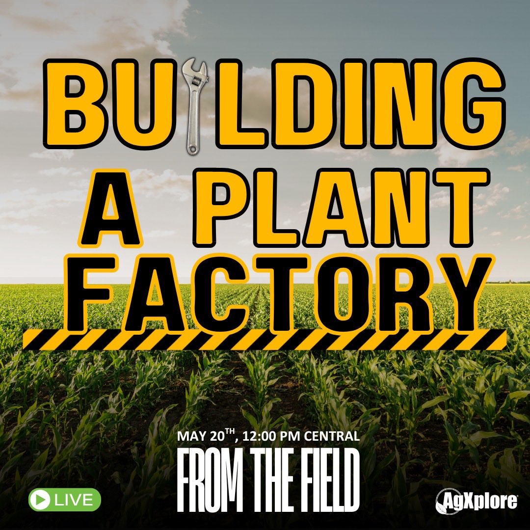 agxplore's tweet photo. You can build a crop…
or you can build a system.

7 days out.

“Building a Plant Factory” — From The Field
May 20th | 12 PM CT

Watch live: https://t.co/oiLLji6MMl

Start here → https://t.co/eH9qkdNEnf https://t.co/bd3UTfqwsx
