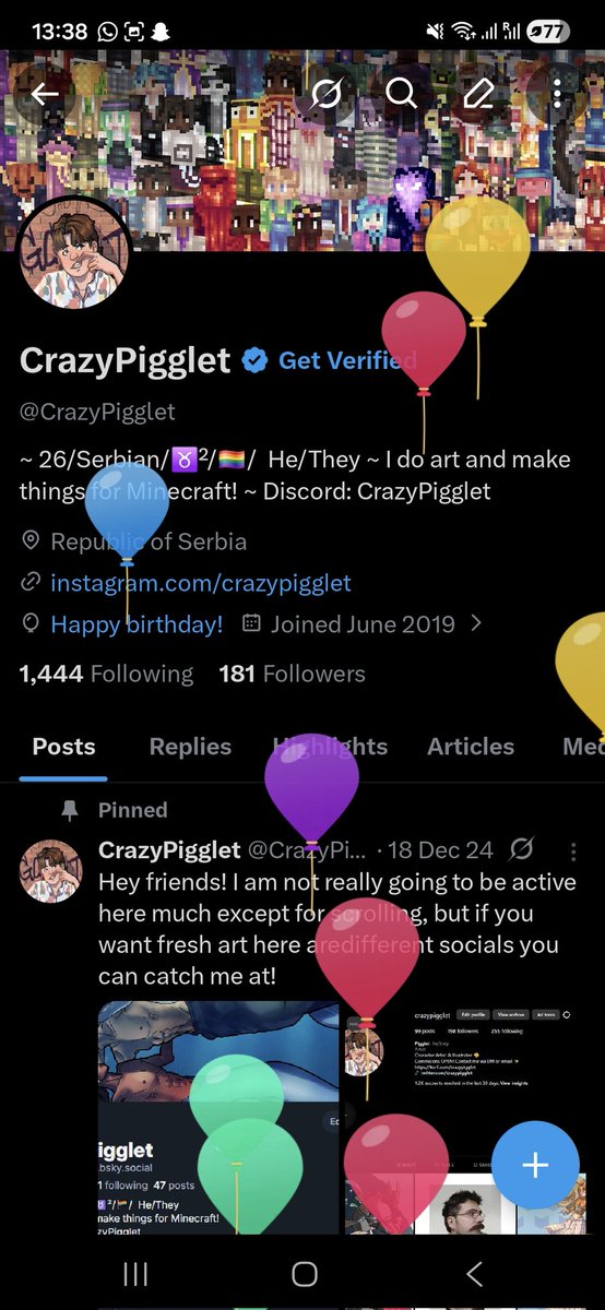 CrazyPigglet's tweet photo. Aye, balloon day! https://t.co/f9tiSo3zbZ