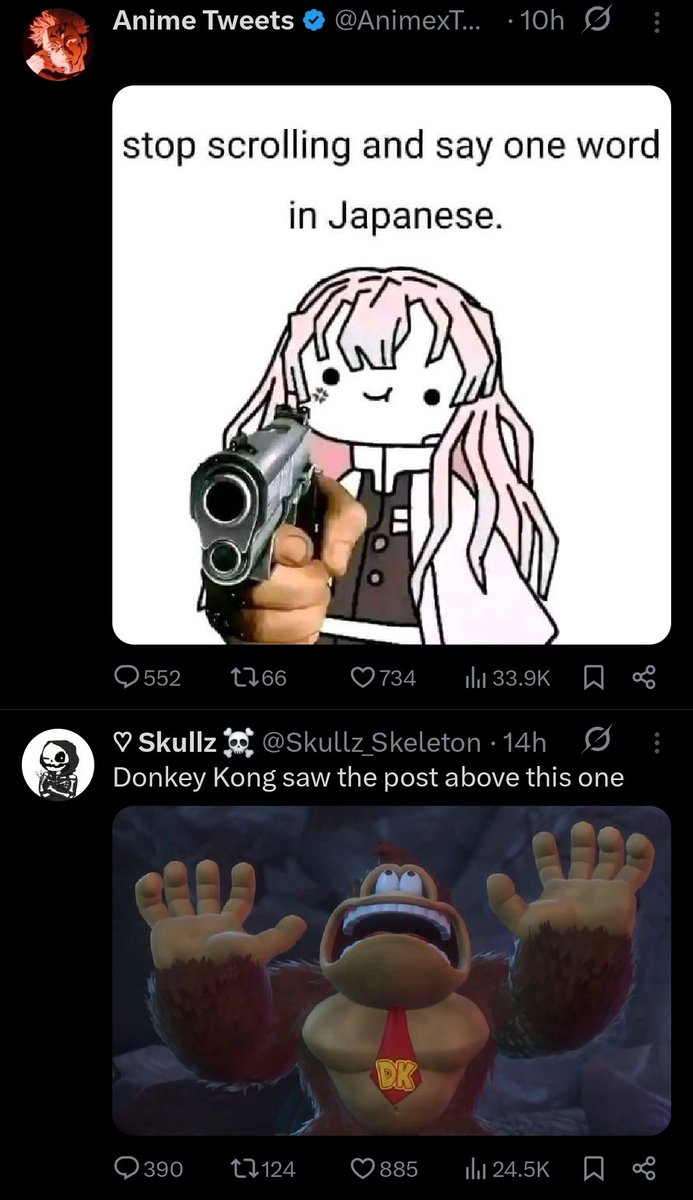Myreflection__'s tweet photo. @Skullz_Skeleton He's....being held up at the moment...
...surely he knows how to speak a bit of Japanese....right?... https://t.co/W8lAZBHQsU