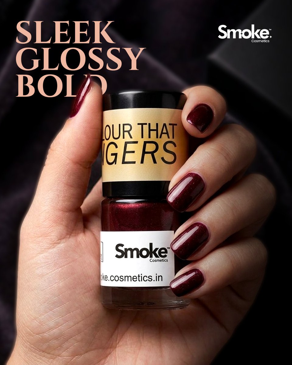 smokecosmetics's tweet photo. When your nails look good, everything else follows.

Smooth application, lasting wear, just the way it should be.

Explore the collection.
#SmokeCosmetics #nailpolish #nails #colour #DeoriaToTheWorld 

(Premium Nailpolish brand, Best Nailpolish, Long lasting nail paint https://t.co/EUAdXekh7G