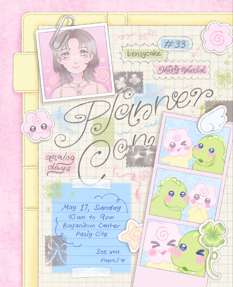 world_of_maki's tweet photo. first plannercon (*´꒳`*) 〜 📂📓🖇️

table 33 with @bensycake! 🦖 https://t.co/JDTO4Y8cP5