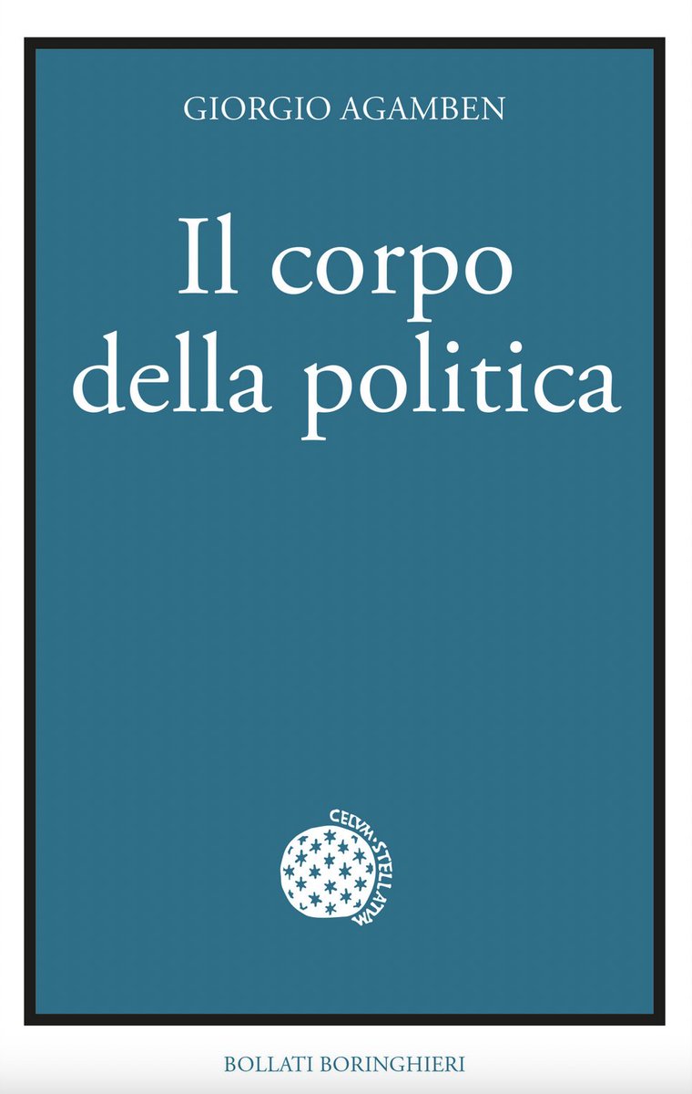flr_louis's tweet photo. Giorgio Agamben - Il corpo della politica

À paraître en mai chez Bollati Boringhieri https://t.co/ZarvJ1Auy2