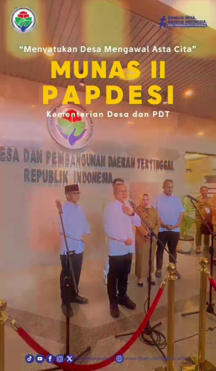 F415HAL11's tweet photo. Munas II PAPDESI mnjdi momentum memperkuat persatuan desa dlmwujudkan pembangunan yang maju, mandiri, dan berkelanjutan. “Menyatukan Desa Mengawal Asta Cita. "@YandriSusanto
@ARizaPatria
@KemensetnegRI
#KementerianDesaPDT
#BPSDMKementerianDesaPDT
#PAPDESIMengawalAstaCita https://t.co/pubcYL1AuV