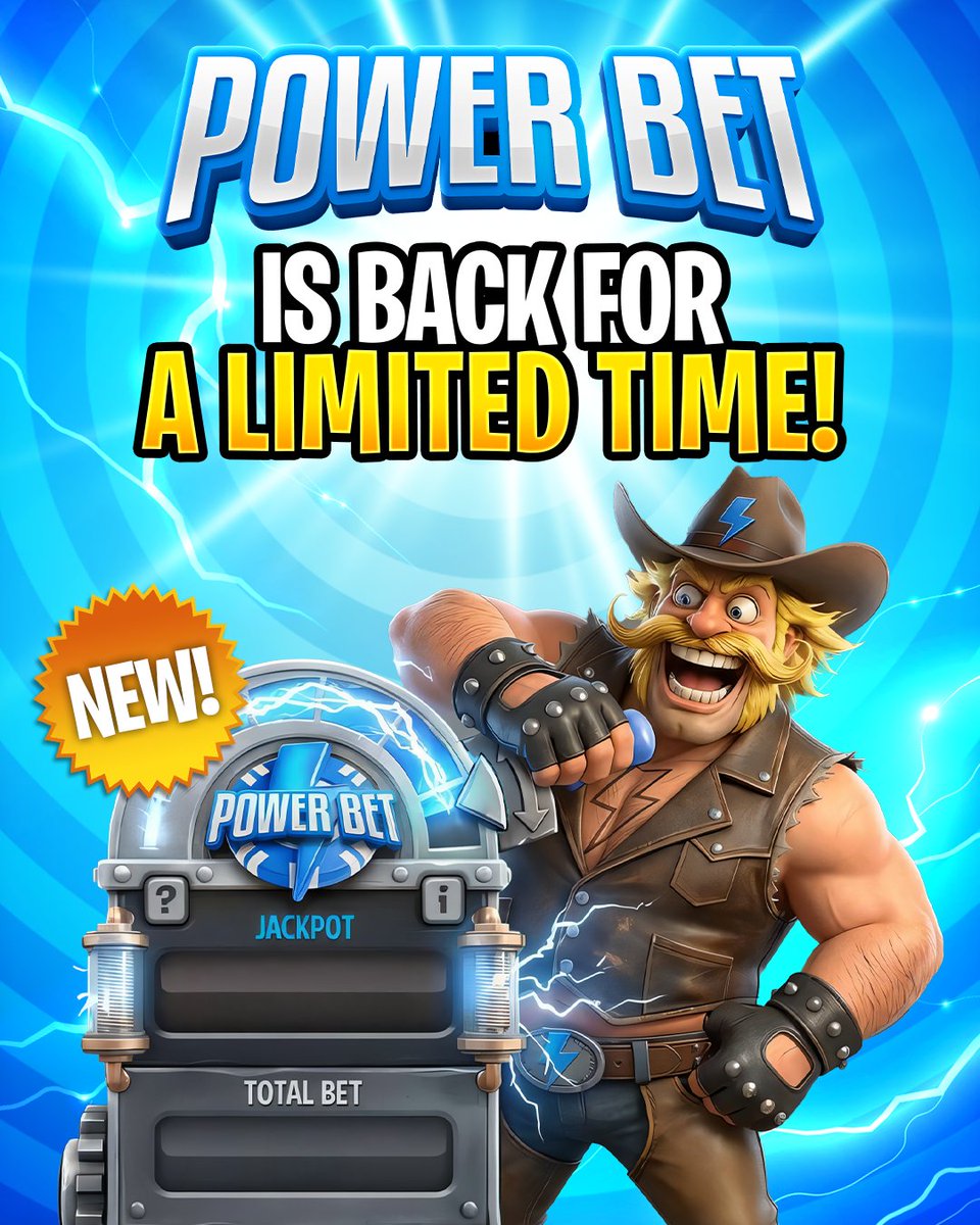 GoP_3's tweet photo. ⚡ THE POWER BET MACHINE ⚡

Welcome to my kind of poker… where every hand has a little extra kick.

⏳ Only here for 4 days

So… you stepping up, or sitting this one out? 👀

Play NOW 👉 https://t.co/3ZAD9UwT6r
Upgrade to GOP+ for FREE 👉 https://t.co/l4C3WnQKZu https://t.co/gdC1rtI6TQ