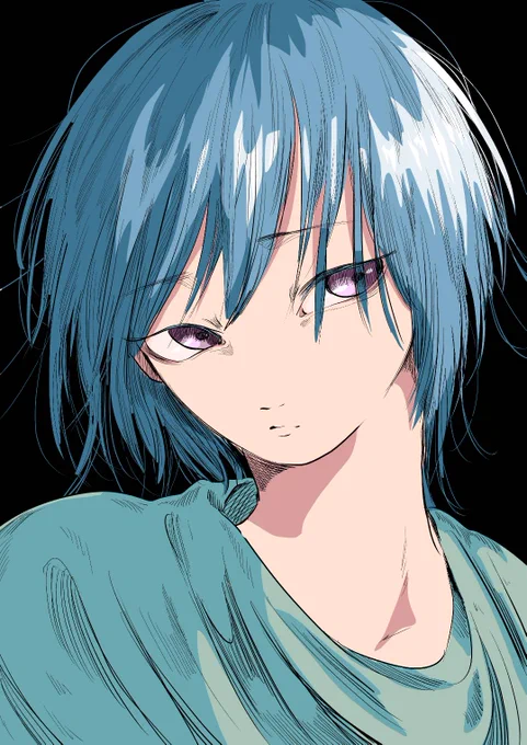 アニメ塗りの練習をしている…